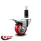 Service Caster 3'' Red Poly Swivel 1-1/4'' Expanding Stem Caster Total Lock Brake SCC-EXTTL20S314-PPUB-RED-114 - alternate 4